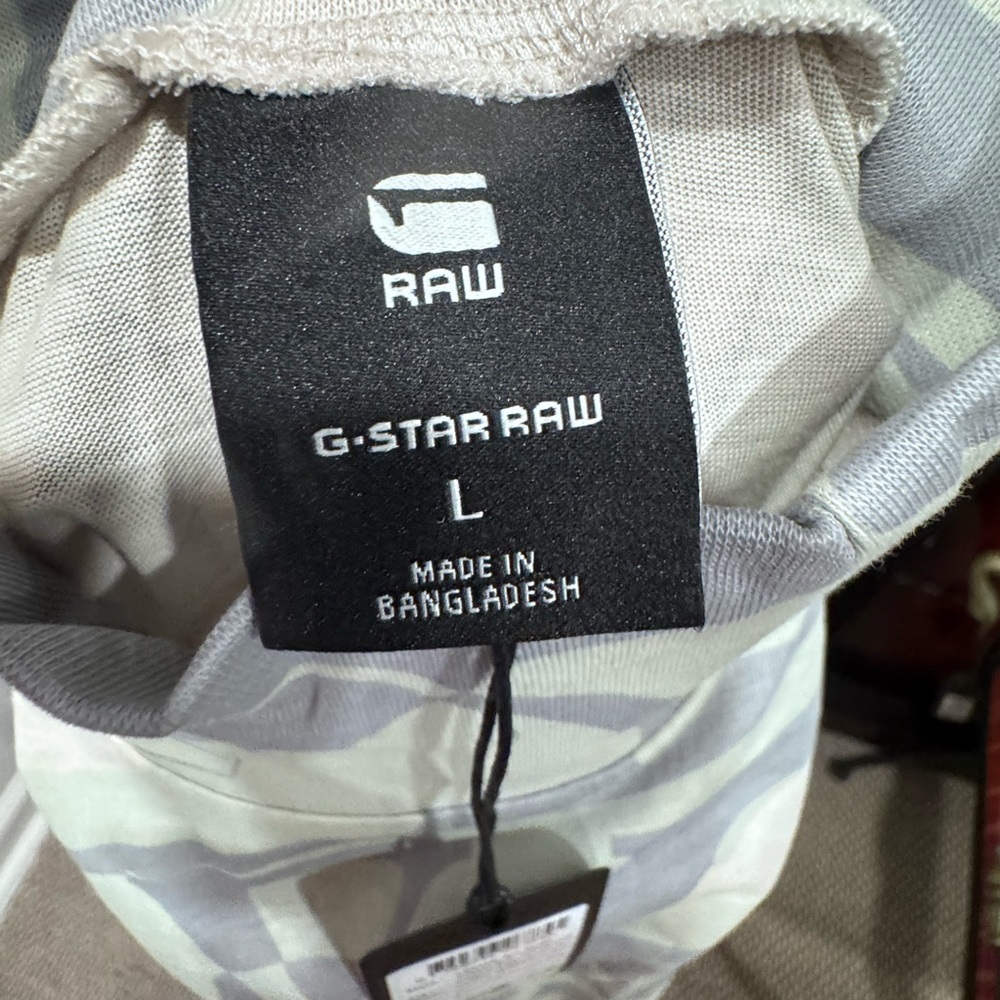 G-Star Gray and Cream Long Sleeve Top - Picture 6 of 7
